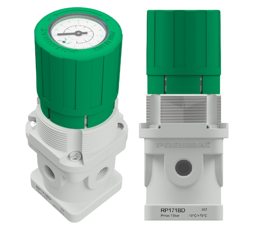 Regulatory panelowe z manometrem Ø24.5 mm